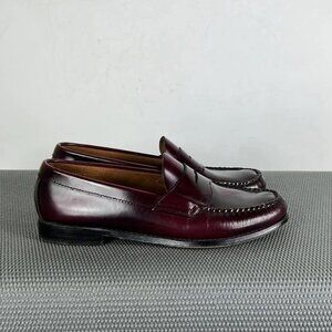Weejuns by GH Bass oxblood brown leather slip on loafers mens size 8.5
